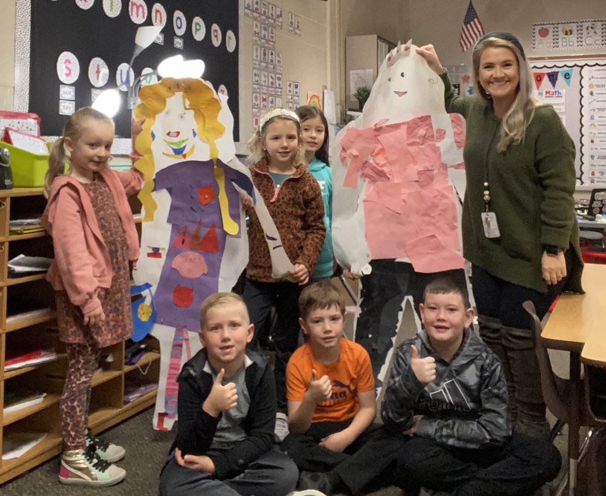 We took our measuring unit to new “heights” when comparing our classmate to our teacher! <a href="/HumbleISD_HHE/">Hidden Hollow Elementary</a> <a href="/HumbleElemMath/">Humble ISD Elementary Math</a> #growingtogether