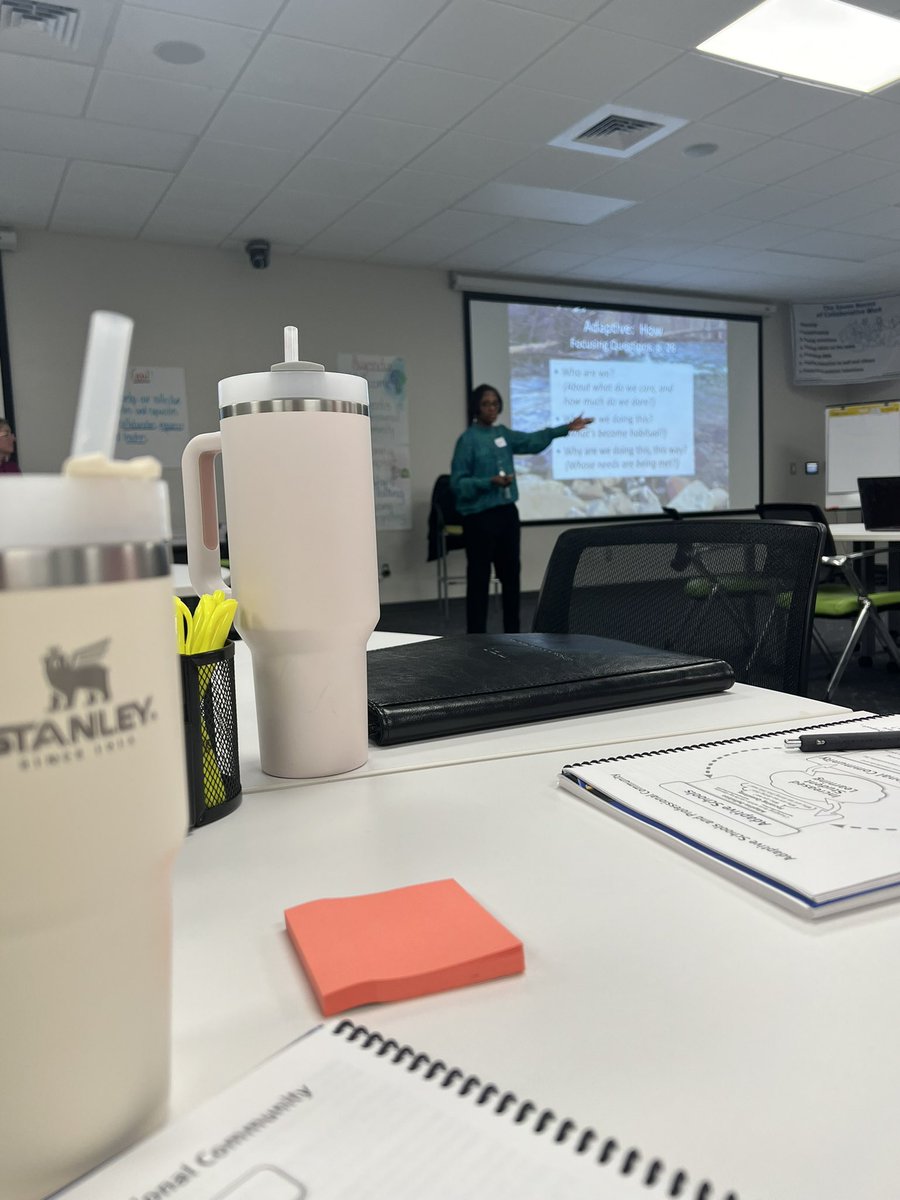 “If you’re teaching the same way you always have, then it’s just a habit with no purpose.” 👏🏽#AdaptiveSchoolsTraining Loving day 1!