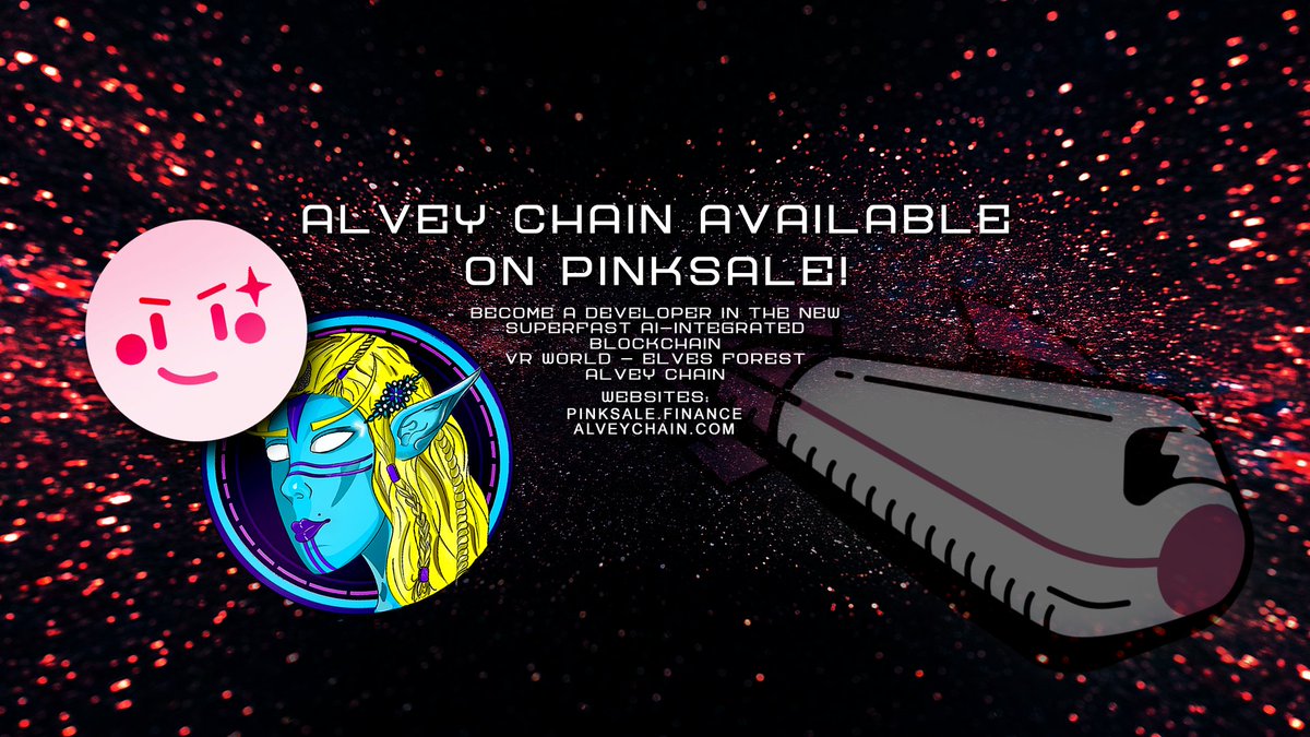 AlveyChain's tweet image. 🔥It is with great pleasure that we announce the integration of our chain with @pinkecosystem 

❤️Every day we gain new allies!

 #PinkSale #Crypto #alveychain #walv #alv #elves  #Metaverse #NFT #developers #Staking #vrexchange #BNB #ETH #Layer2 #blockchain