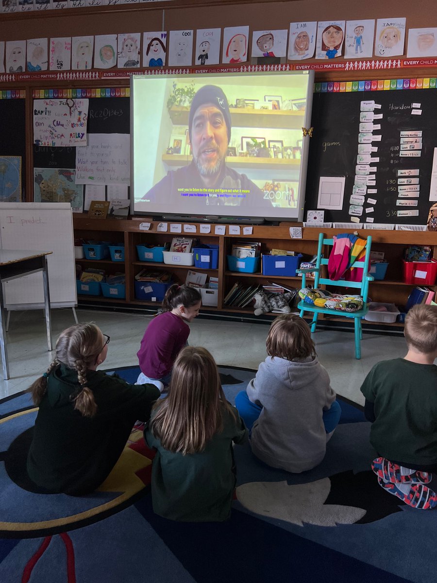Miigwech to <a href="/DaveAlexRoberts/">David A. Robertson</a> for a great story today!  
My students were able to make lots of connections between your stories of your dad and the visit they had with Misho Rocky (My dad). 
We can't wait for the new book to come out!
<a href="/LKelempro/">LKDSB Elem Program</a> <a href="/MrsNGooding/">Nicole Gooding</a>