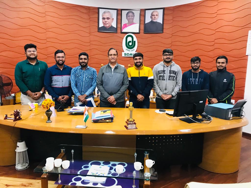 On behalf of AIASA Gujarat, felicitated honerable Vice Chancellor (SDAU) and conveyed heartly wishes for being as PATRON of  AIASA Gujarat
<a href="/sdau_/">S. D. Agricultural University</a> <a href="/aiasa5/">All India Agricultural Students Association(AIASA)</a> <a href="/VivekSaurabh18/">Vivek Saurabh</a> @imgauravrajsinh <a href="/_Yashrajsinh_/">Yashrajsinh Vala</a> <a href="/DhruvCh52813303/">Dhruv Chaudhary</a> <a href="/pratikthakar18/">pratik thakar</a> <a href="/joshikavan44/">Kavan Joshi</a>