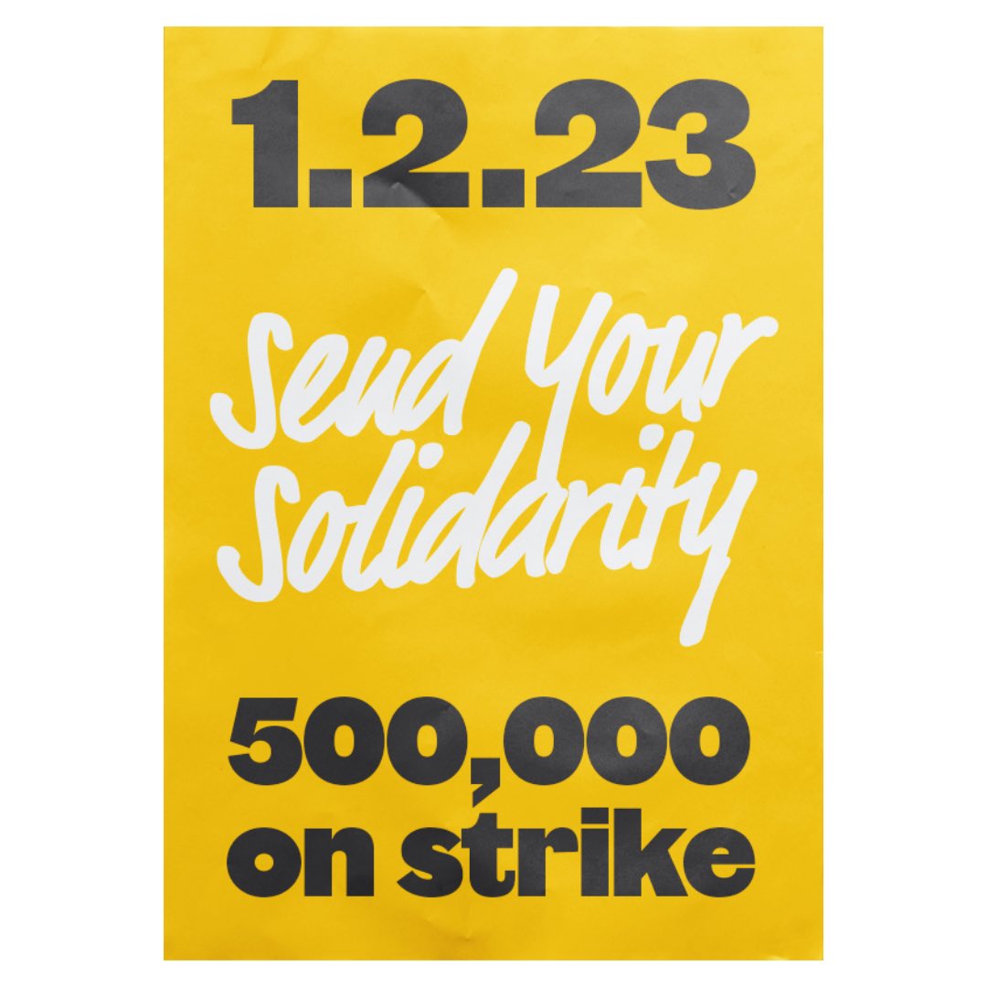 School teachers, civil servants, university staff, train drivers - we stand with you in your fight. Solidarity, today and always.

Please continue to show your support with striking workers! ✊

#RightToStrike

📸: <a href="/labourdesign/">Labour Party Graphic Designers</a>