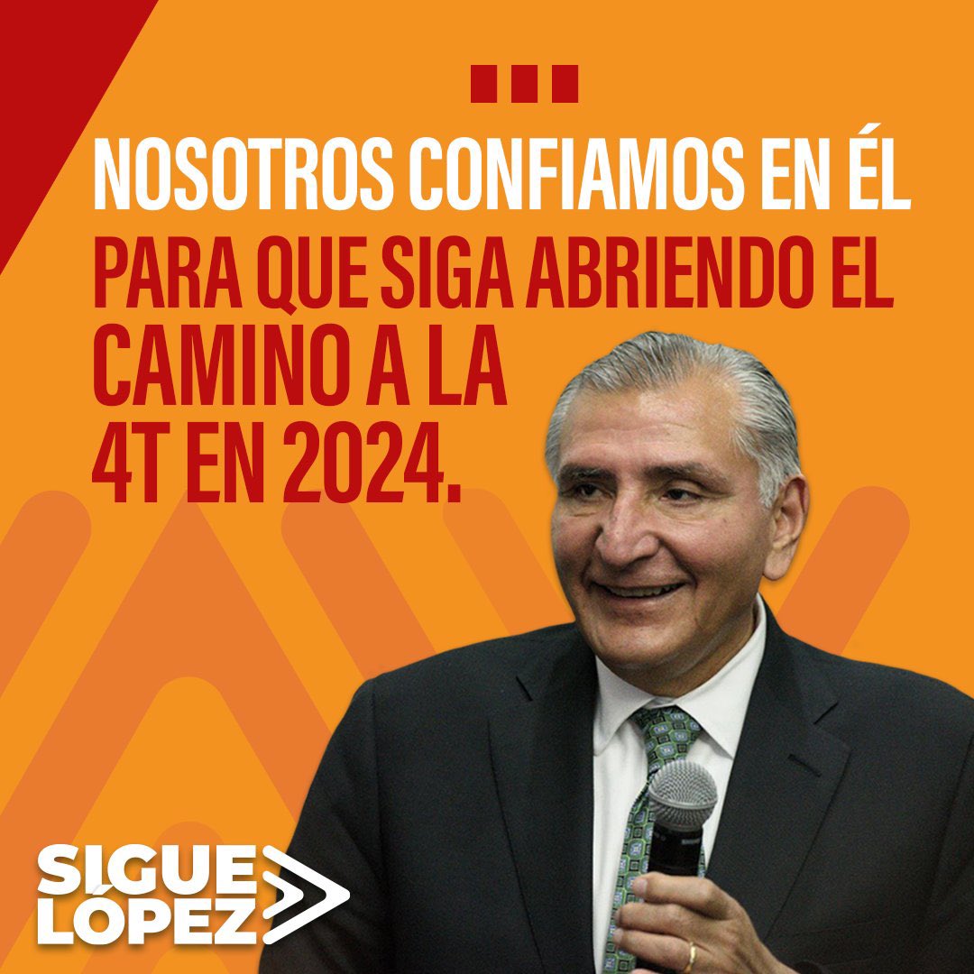 L@s mexicanos confiamos en la consolidación del proyecto de nación #SigueLópez