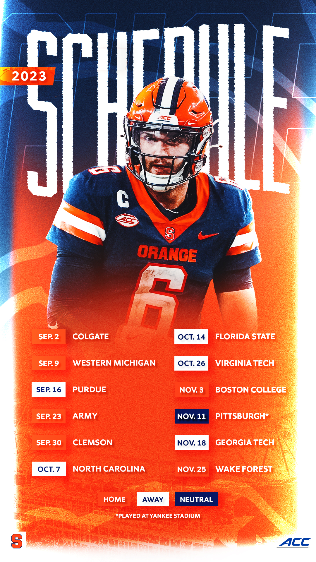 Su clearance football schedule