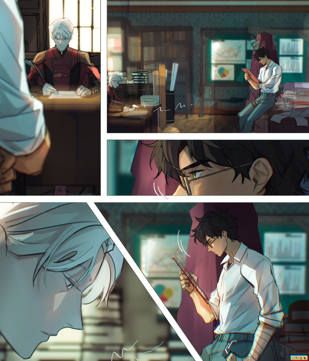 too small an office (Auror Partners AU) 

#drarry #harrypotter #dracomalfoy #viria #art 