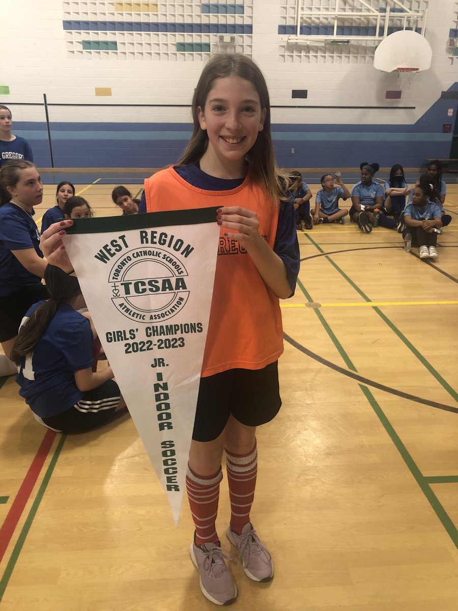 Jr. Girls Indoor Soccer Champions … way to go <a href="/StGregoryCS/">St. Gregory C.S.</a> !!!