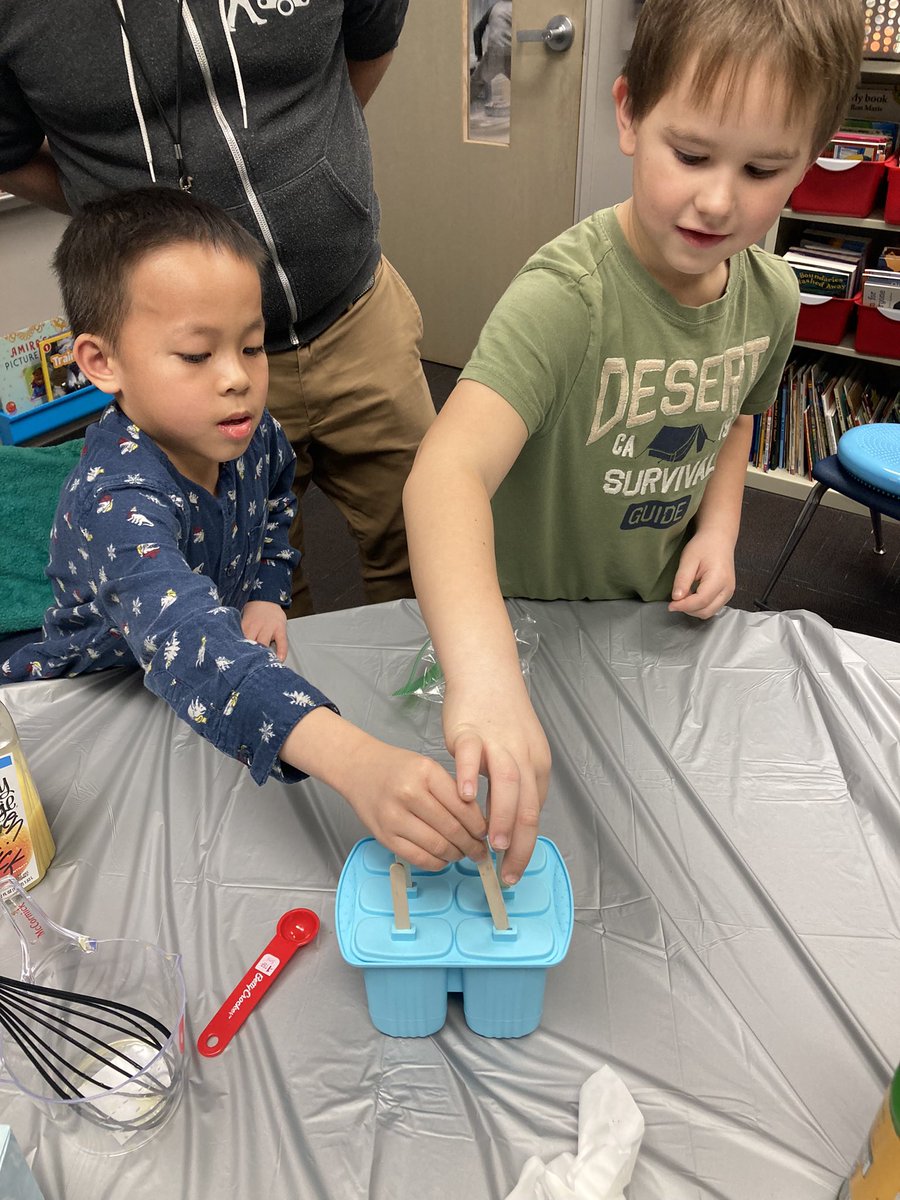 After reading “Frank’s Ice Pops,” we decided to make our own homemade popsicles! <a href="/WoParkSharks/">Worthington Park Elementary School</a> #itsworthit