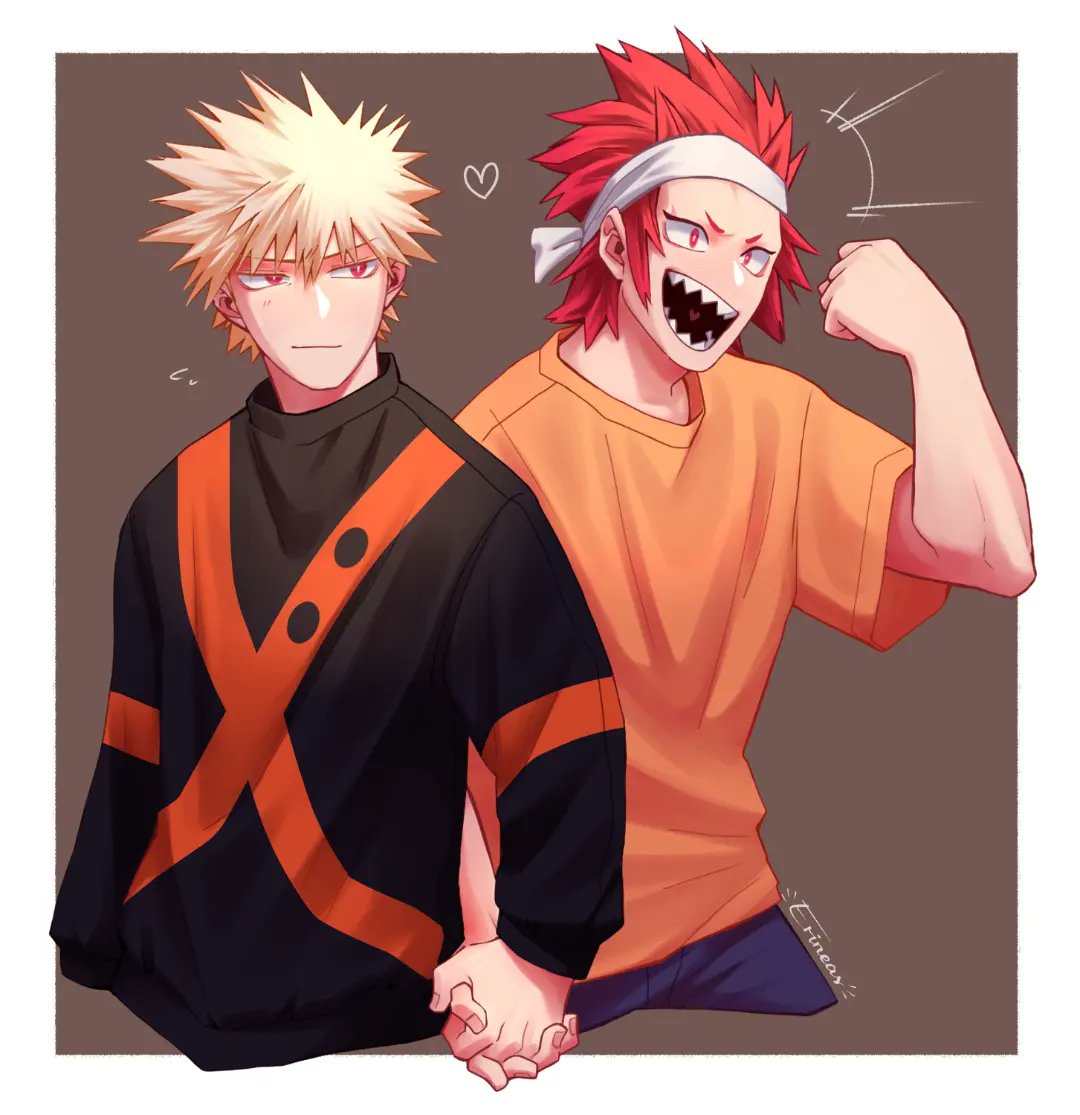 A while ago, a friend sent me this image telling me they're #Kiribaku, so: