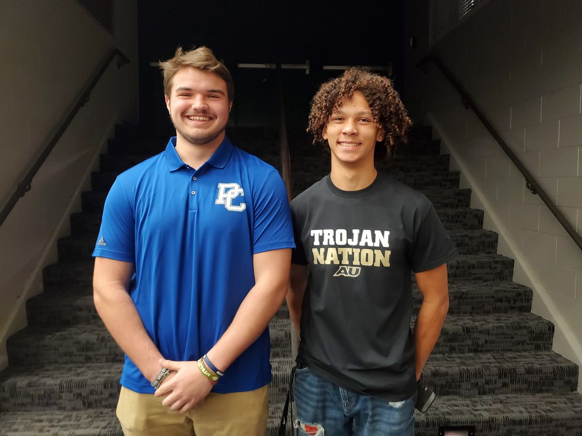 Congratulations to and <a href="/Landing83482008/">Landing Sauls</a> and <a href="/kennybrown_10/">KennyBrown🎰</a> on the opportunity to play football at the next level! #TheBeach #FootballForLife