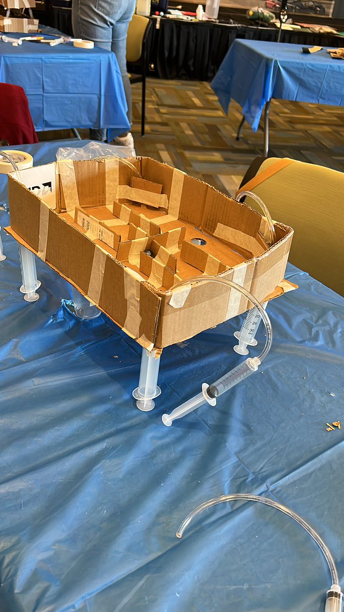 caholbrook3's tweet image. Look what STEM made me do #STEMeducation #docYStem hydraulic marble maze. So fun