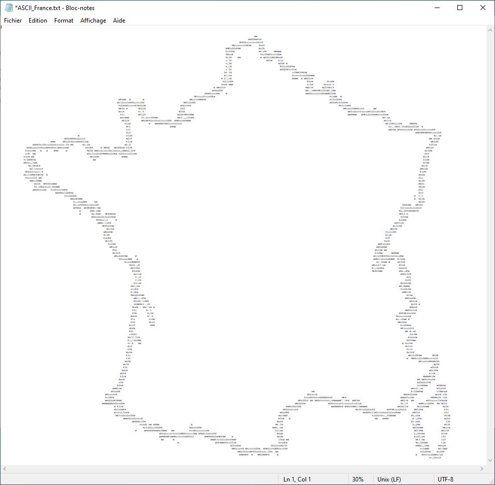Carto_yan's tweet image. #MapFailbruaryChallenge
Jour 1: &apos;Clearly made in Microsoft Paint / PowerPoint / Other non-mapping software&apos;

😍😍 ASCII Art