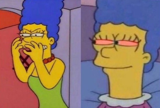 Before and after smoking weed