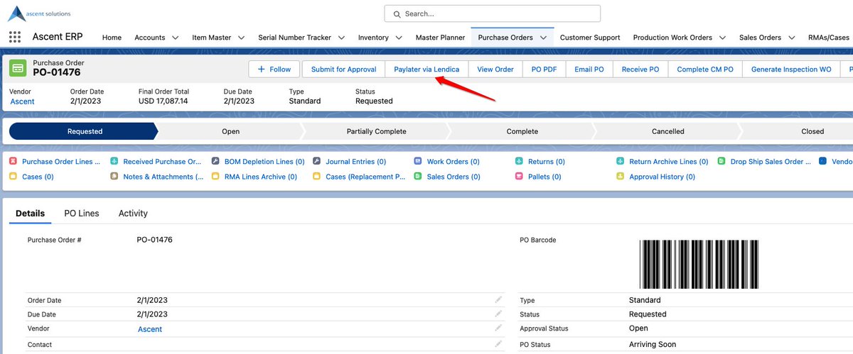 Salesforce innovation comes in all forms. We’re excited to be an early adopter of @GoLendica technology that enables one click financing for startups and SMBs directly from Salesforce! 

Learn more: prnewswire.com/news-releases/…

#CloudERP #ERP #Salesforce #Shopify #funding