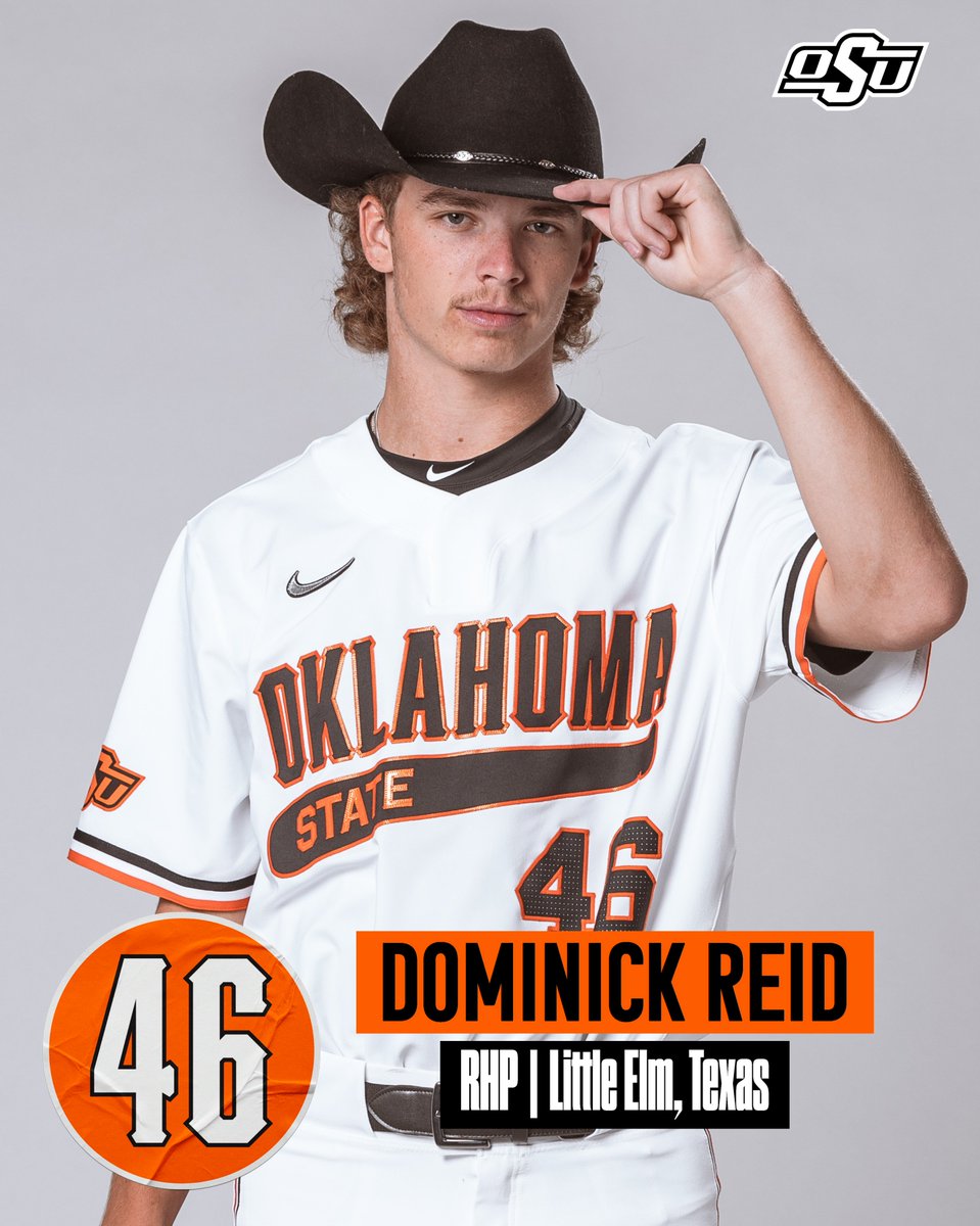 OSU Cowboy Baseball (@osubaseball) on Twitter photo ๐๐ฃ๐ค๐ฌ ๐๐ค๐ ๐๐จ
<a href="/DominickReid5/">Dominick Reid</a>
โพ๏ธ Was District 9-5A Player of the Year as a senior at Lone Star HS
โพ๏ธ Favorite Athlete: Jacob deGrom
โพ๏ธ At the top of your bucket list: go to Costa Rica
โพ๏ธ Walk-out Song: Hi Roller by Lil Uzi Vert
#OurStandard #GoPokes ๐๐ฃ๐ค๐ฌ ๐๐ค๐ ๐๐จ
<a href="/DominickReid5/">Dominick Reid</a>
โพ๏ธ Was District 9-5A Player of the Year as a senior at Lone Star HS
โพ๏ธ Favorite Athlete: Jacob deGrom
โพ๏ธ At the top of your bucket list: go to Costa Rica
โพ๏ธ Walk-out Song: Hi Roller by Lil Uzi Vert
#OurStandard #GoPokes