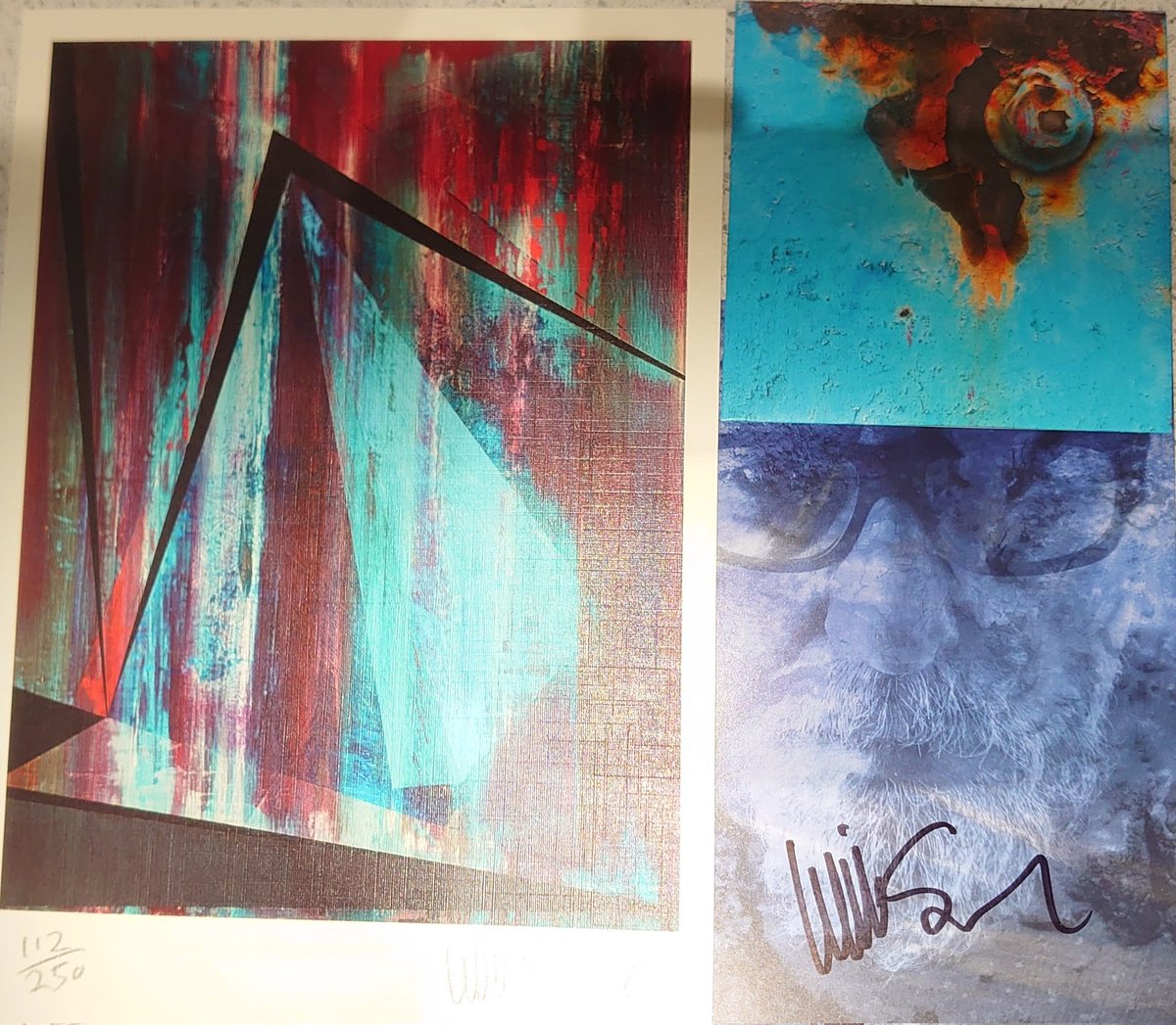 Assemblage 3 &amp; 4 plus signed artwork arrived from the excellent Will Sergeant <a href="/Will_Fuzz/">Will Sergeant</a> Happy Customer (1/92)
