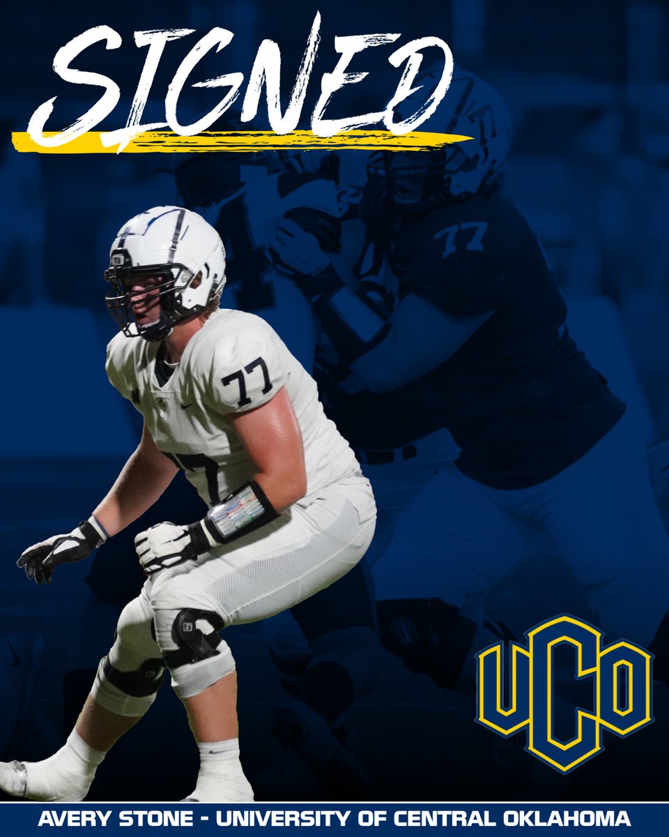 Edmond North Athletics (@north_edmond) on Twitter photo Congrats to <a href="/AveryStone77/">Avery Stone</a> on signing to play football at <a href="/UCOFootball/">Broncho Football</a>!! #HuskyNation #beGREAT @edmond_football Congrats to <a href="/AveryStone77/">Avery Stone</a> on signing to play football at <a href="/UCOFootball/">Broncho Football</a>!! #HuskyNation #beGREAT @edmond_football