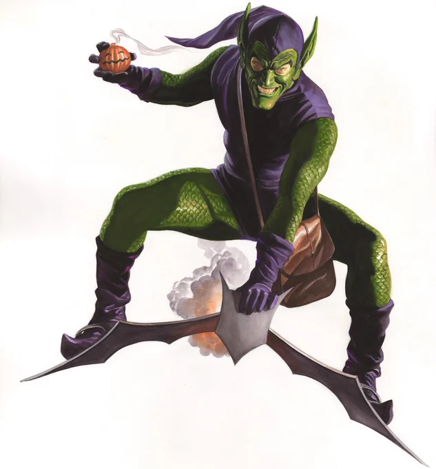 Giveaway alert! Be the first to own a SIGNED copy of  Green Goblin-enter to win   #villains #greengoblin #spiderman 