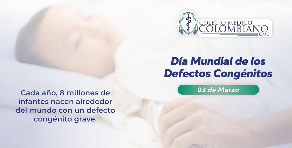 ColegioMedicoCo's tweet image. Día Mundial de los #Defectos
#Congénitos En América Latina y el Caribe, esas anomalías representan la segunda causa de muerte neonatal e infantil después de la prematuridad. Las más frecuentes son las malformaciones cardíacas, los defectos del tubo neural y el síndrome de Down.