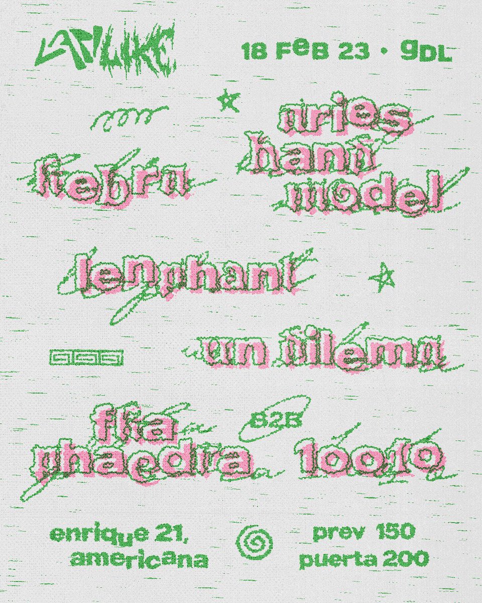 LAPILIKE • 18 feb ‘23 • GDL 💗🫧

Boletos → lapilike.boletia.com