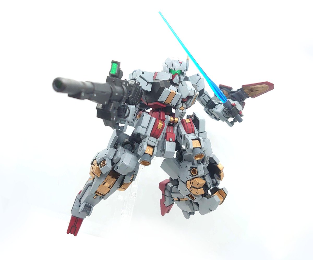 【テッシモ】
アルトベースの重EXM
増設したメインブースターと制御用スラスターによって重装甲ながら機動力は高め。
機体の熱制御性能が高く、常に高いパフォーマンスでの運用が可能となっている

#30MM宇宙戦
#30MM地球連合軍 
#30MM