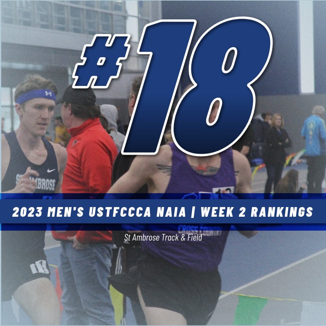 SAUTFXC's tweet photo. The SAU Men’s Track & Field team moves up ⬆️ 3️⃣ positions from last week as they Rank #18 in the latest USTFCCCA polls! #sautrack
https://t.co/CpDjGwzCKi https://t.co/LLLRyHw4dz
