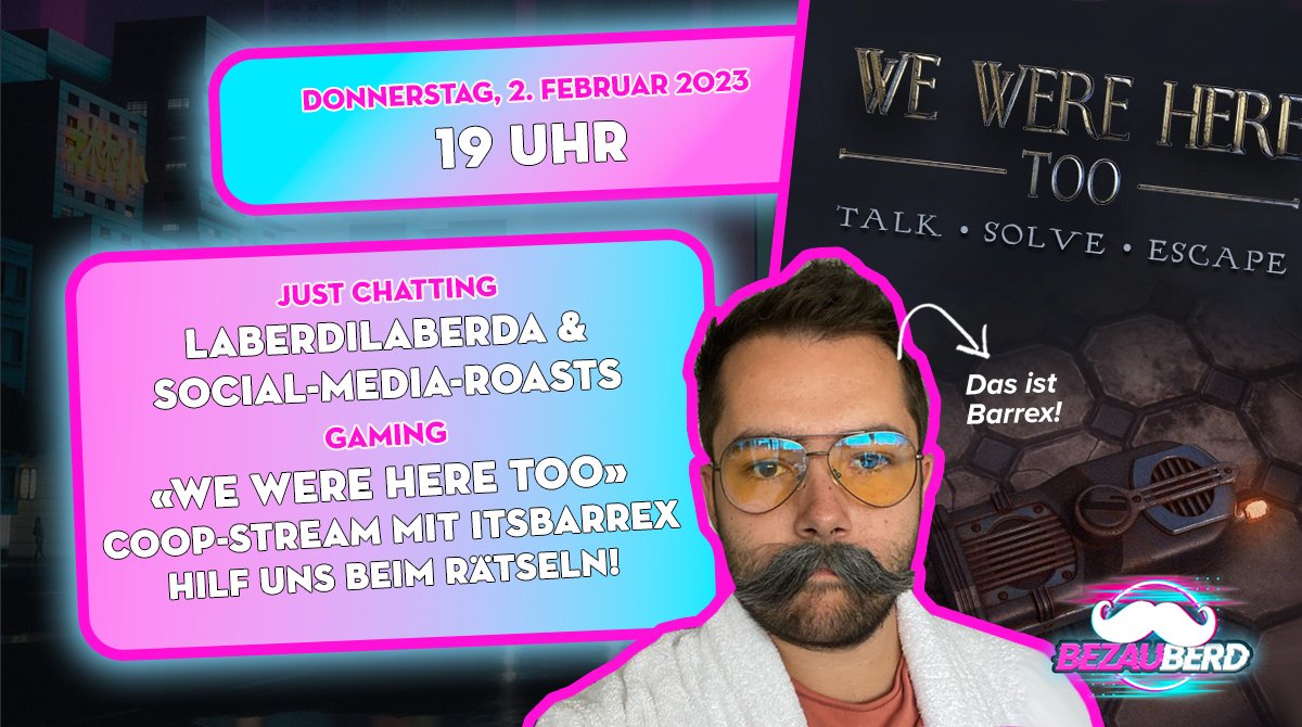 Nach genau einem Jahr spielen <a href="/ItsBarrex/">Barrex</a> und ich den zweiten Teil ... 🔥🔥 #WeWereHere #WeWereHereToo

➡️ twitch.tv/bezauBERD
➡️ twitch.tv/ItsBarrex

Check die Comments für ein paar Highlight-Clips. 👇