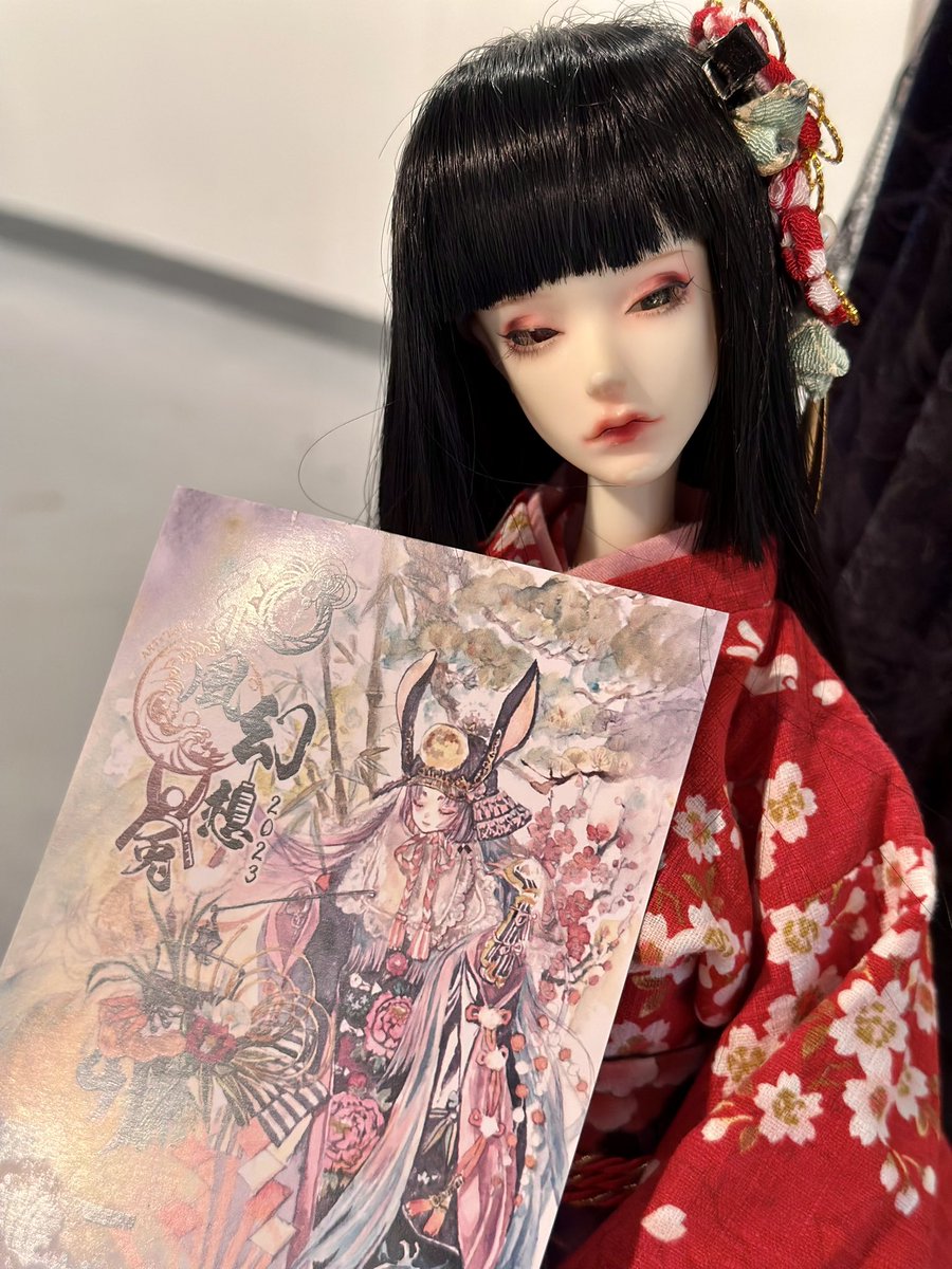 utako624's tweet photo. ARTs*LABo様　和風幻想2023 兎🐇
ドールちゃんも和装でお出迎え…🥰 https://t.co/HlyzfYCpS8