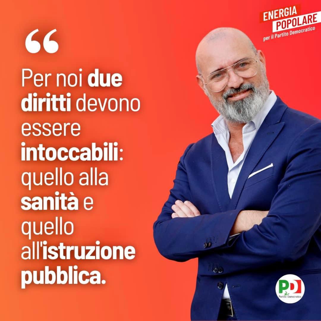 sbonaccini's tweet photo. 🔴 Il Pd deve recuperare la propria identità. Come? Ad esempio affermando che due diritti per noi devono essere intoccabili: il diritto alla sanità e il diritto all’istruzione pubblica. Perché un povero deve avere le stesse possibilità di essere curato e istruito di un ricco. https://t.co/uhBtepWzmY