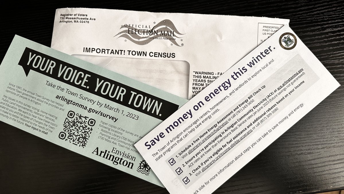 Town of Arlington, MA on Twitter "ArlingtonMA Annual Town Census have