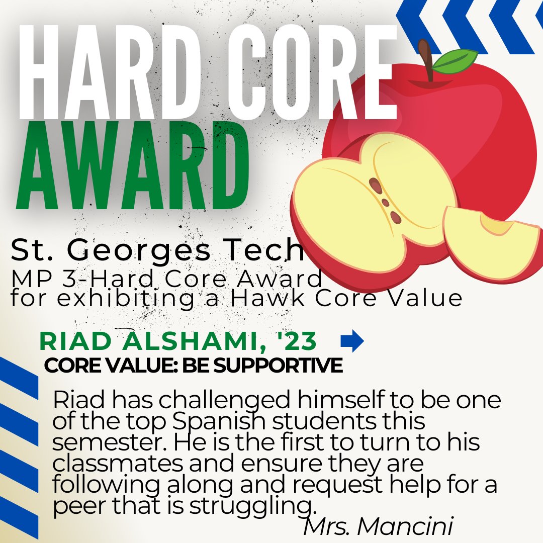 HawksSG's tweet image. Congrats to these seniors for winning the &quot;Hard Core&quot; award and starting MP3 off exhibiting a Hawk Core Value. #NCCVTWorks #SGClassOf2023 @ChadHarrisonSG @fhansonic @SarahOlsavsky