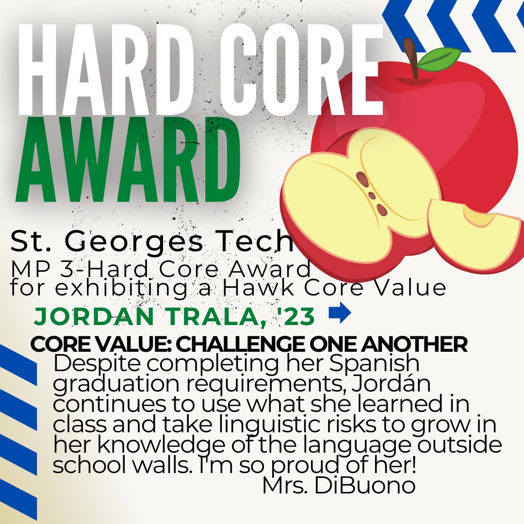 HawksSG's tweet image. Congrats to these seniors for winning the &quot;Hard Core&quot; award and starting MP3 off exhibiting a Hawk Core Value. #NCCVTWorks #SGClassOf2023 @ChadHarrisonSG @fhansonic @SarahOlsavsky