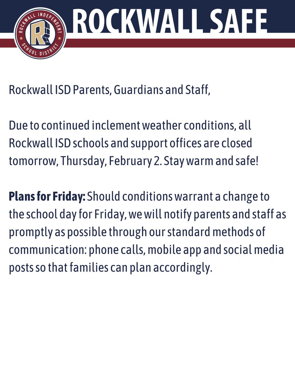 Rockwall ISD tweet media