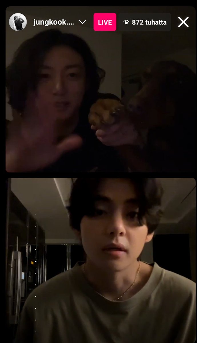 It has been quite a night. JK live, then Namjoon and Tae commenting, then going ig-live with Tae. JK having some beer, singing and explaining his tattoos  🤣... I'll never regretting being ARMY 💜 Life is fun with them! #Jungkook #TAEHYUNG #WhatANight