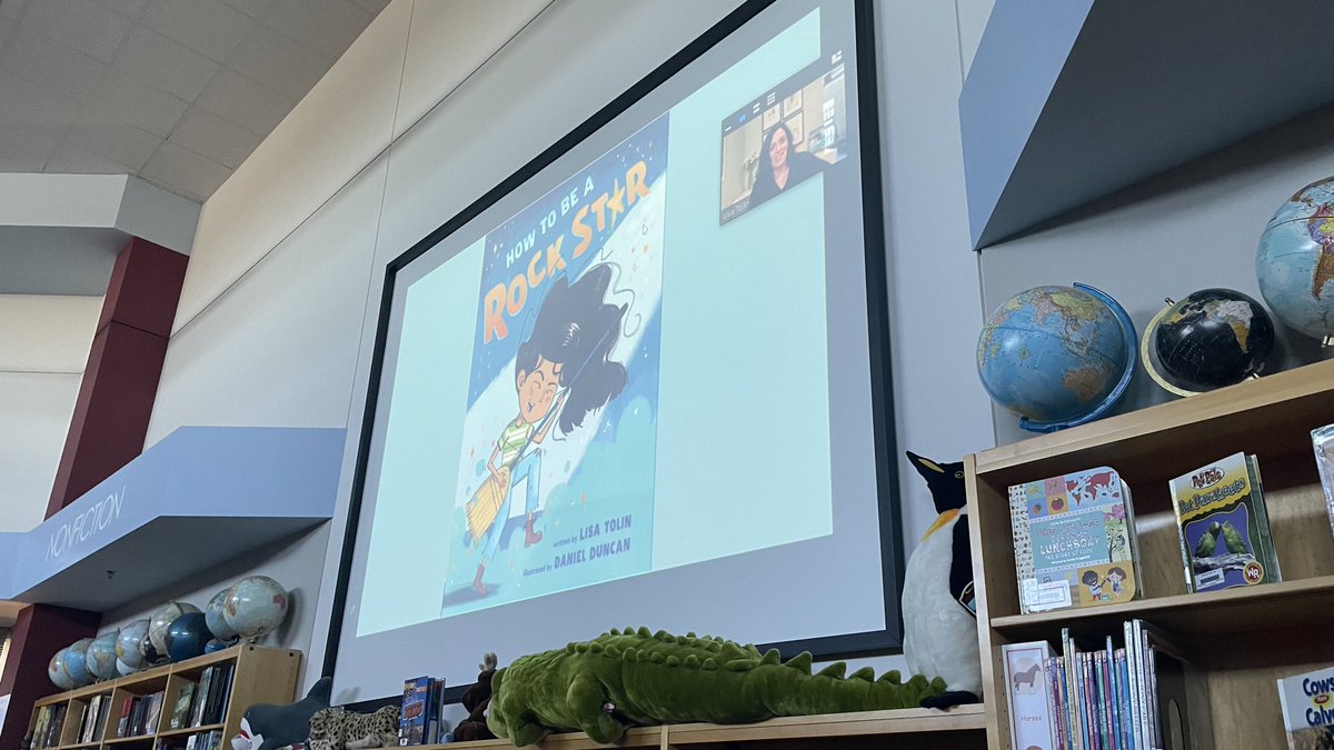 MadisonPlaceLib's tweet photo. Our #2ndGradeMD rockstar readers @MadisonPlaceK5 would like to send out a big thank you to @lisatolin for sharing her book How to Be a Rockstar with us. They loved the visit and can’t wait for her next book. https://t.co/bj5Sx5K1Dq