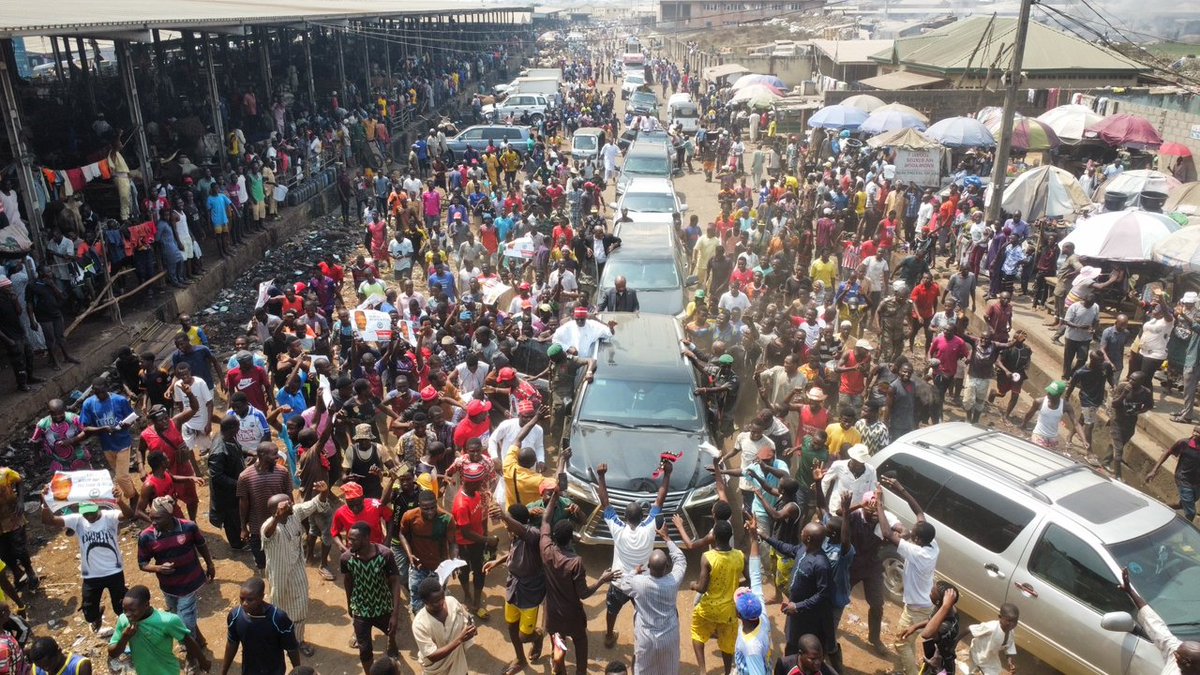BatureGwarzo's tweet photo. Right now from abattior market Lagos state, presidential candidate is done to 1 February @KwankwasoRM https://t.co/VckydwSFlM