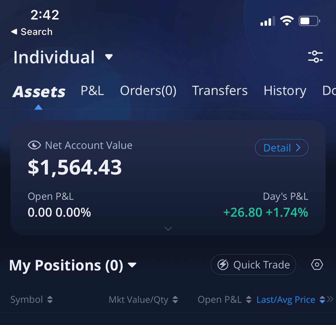 _CalebK's tweet photo. 🚨1K Challenge 2023🚨
Day 21: +1.74%✅
 
Pretty insane with the funds rate and Powell speaking… choppy price action…1 contract lotto play at that was all🤣

Didn’t wanna be “lucky” and bet any heavier🫡

P/L start %: +56.44%🔥

Every trade in live calls for @obrinvesting https://t.co/gWcvARfctz