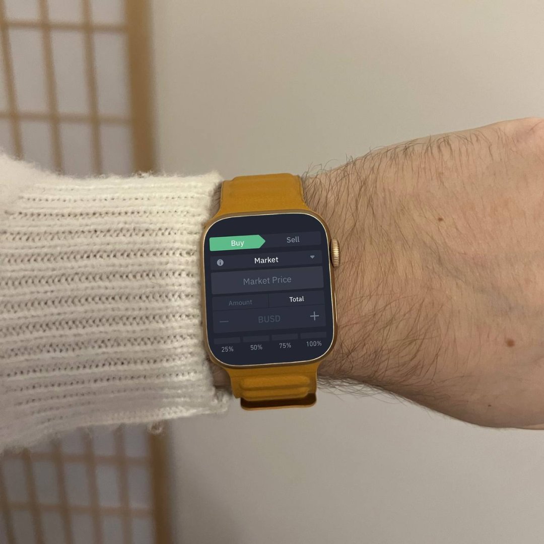binance's tweet photo. We’ve seen a lot of love for the #Binance homescreen widget but what should we add next?

Here's the intern’s idea for inspiration ⌚️ https://t.co/aZQVYQosoQ