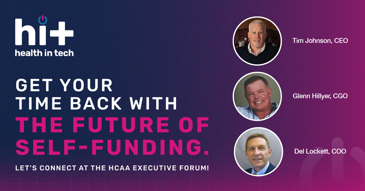 HealthInTech's tweet photo. Be sure to stop by NL#9 and connect with our team in #LasVegas at the #HCAAExecForum to learn more about what Health in Tech can do for you. You can also schedule a time to meet during the conference at: https://t.co/N1P6oB0A84 https://t.co/nMFi0HkKE8