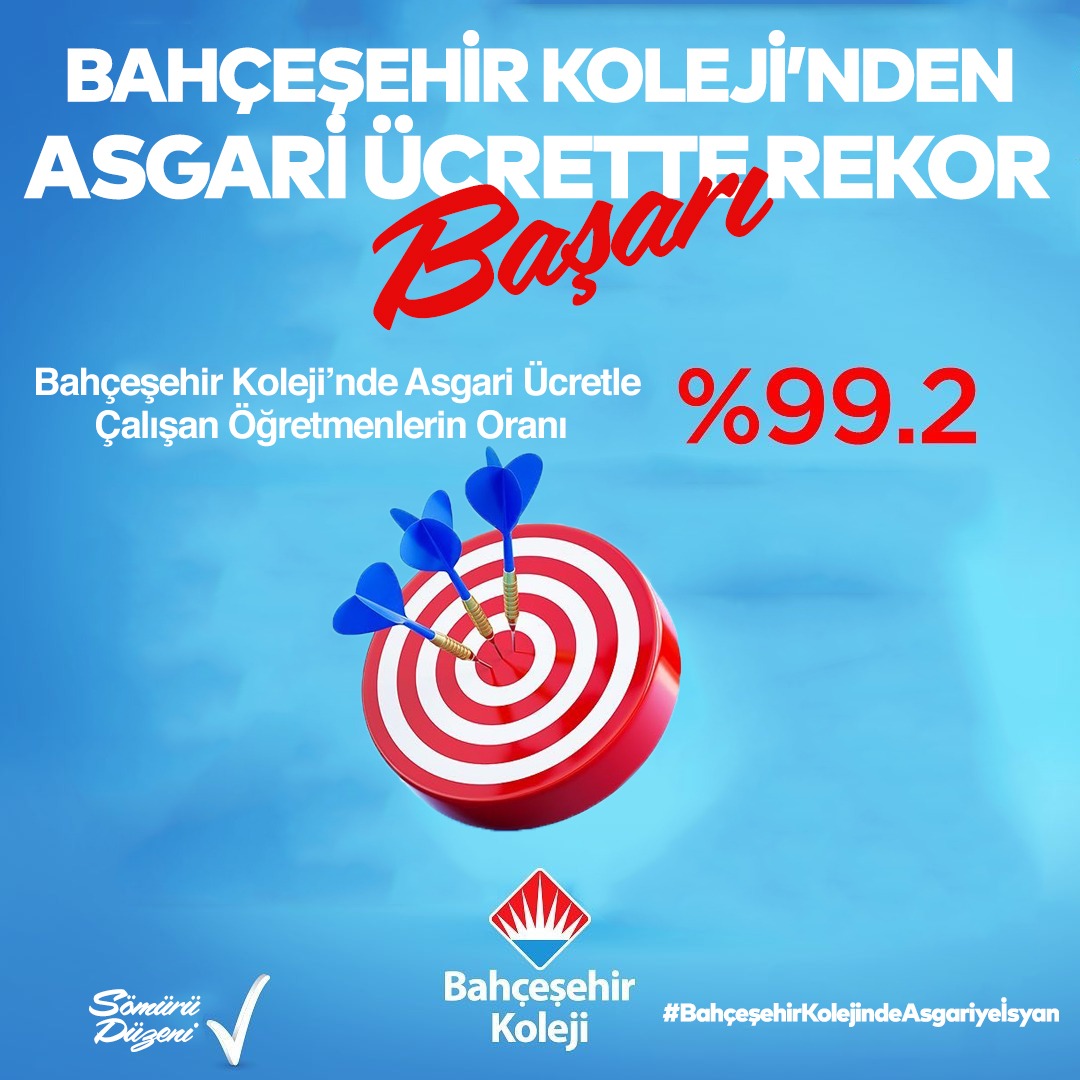 65 il,143 Kampüs
On binlerce öğrenci
Sponsorlar, spor kulüpleri
Özel öğretim piyasasını elinde tutan bir sermaye grubu
◾Öğretmen Emeğini Teslim Alamaz! 
#BahçeşehirKolejindeAsgariyeİsyan