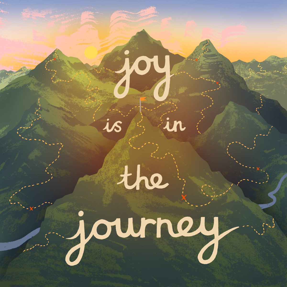 lucyscott259's tweet photo. Enchanted by our vision of reaching the peak, we often walk blindly through our lives. We rush ahead, never taking a moment to appreciate where we are now. 

Joy doesn’t exist in one fleeting moment of achievement, it is in every part of the journey 🏞️💫 https://t.co/UbjIV6fPkm