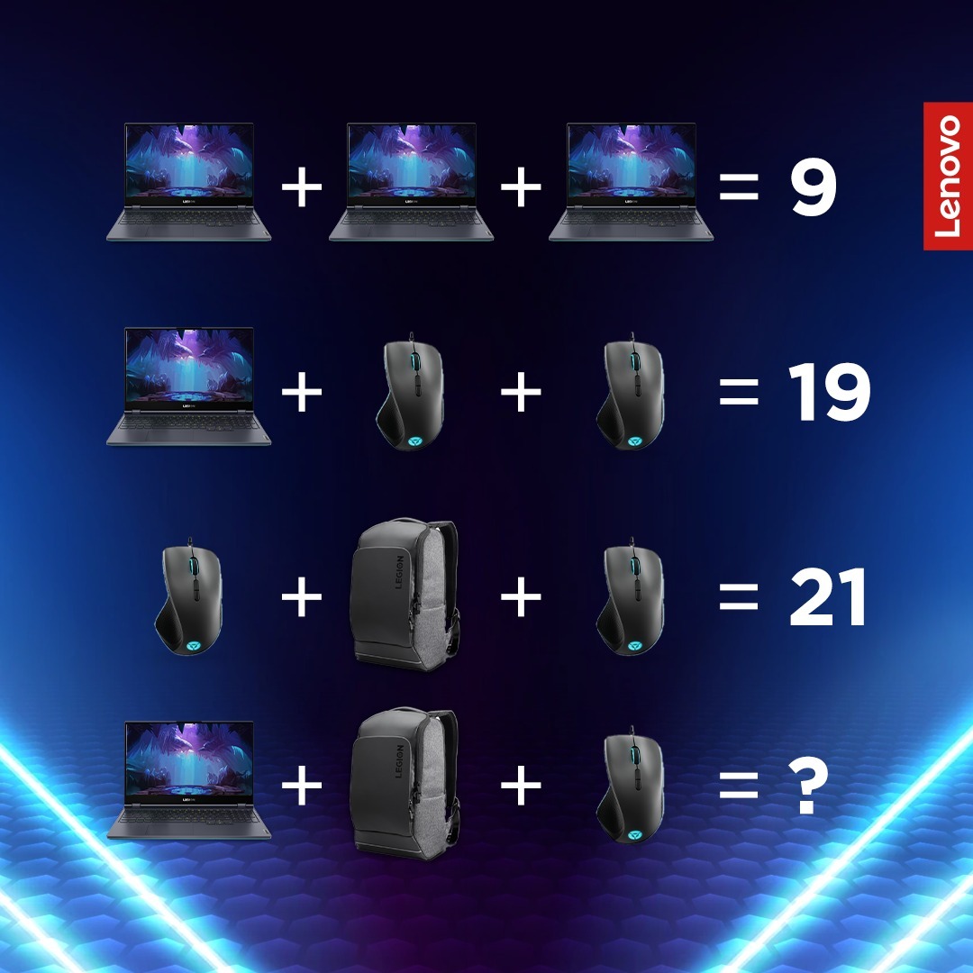 Namo_Computers's tweet photo. Can you solve this riddle? Let us know your answer in the comments below! 👇
Credits: @Lenovo_Africa 
.
.
.
#Lenovo #Smarter #lusaka #lusakazambia #zambia #quiz #guesstheanswer #lenovo https://t.co/Vrhgua6zFj https://t.co/uN1zneiJDB