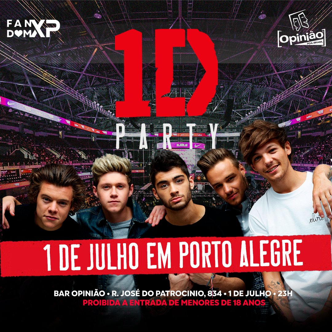 1DPartyBrasil's tweet photo. Porto Alegre que esperou tantos meses pra esse dia chegar.... E AGORA CHEGOU!

https://t.co/ofZAfyJBDk https://t.co/KgeW9s6ST4