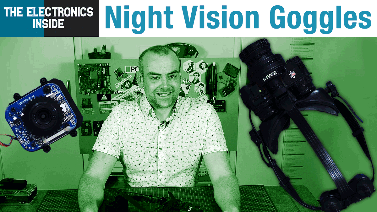 E14Community's tweet photo. On #TheElectronicsInside, David does a #teardown of some night vision goggles that were offered along with the game #CallOfDuty! They're certainly not military grade, so what exactly makes these more affordable goggles work? https://t.co/lIYC6xeGp3 https://t.co/kMwhGbkRnr
