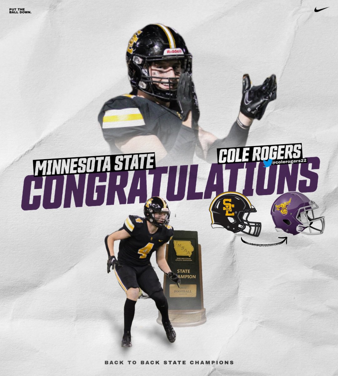 sep_football's tweet image. @colerogers22  x @MinnStFootball 

COMMITTED. Congratulations Cole!

#gorams | #ptbd