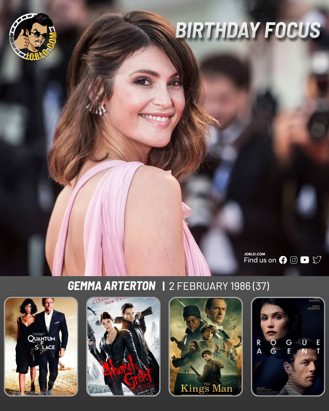 Happy birthday Gemma Arterton!  
