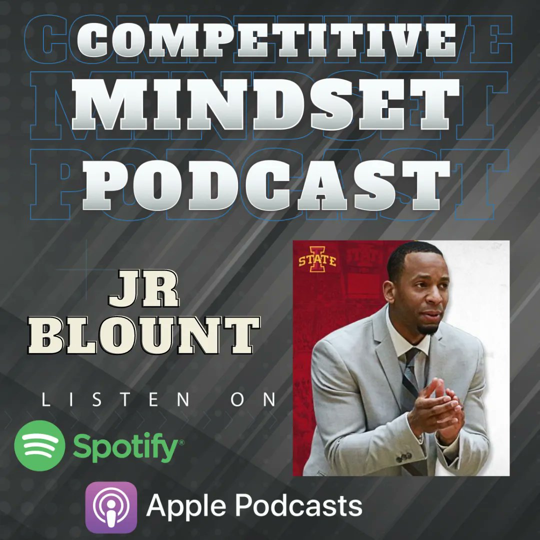CompetitivePod's tweet photo. ICYMI - JR Blount ( @CoachBlount25 ) - Assistant Men's Basketball Coach at Iowa State ( @CycloneMBB ) joins us to discuss Love, No task too small and purpose. 

Apple: https://t.co/LxgWvNO8fv
Spotify: https://t.co/giwztE8hz7 https://t.co/Mqkfe35JH1