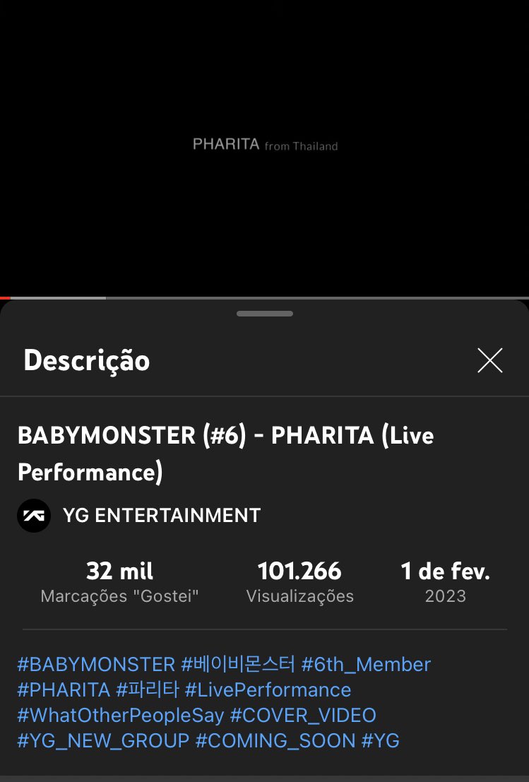PharitaBrasil's tweet photo. 📌| 01.02.23 - O Live performance da Prita se tornou agora o video mais rapido do BABY MONSTER a chegar em 100K views no youtube Em 22 minutos.
#PRITA #PHARITA #BABYMONSTER @ygent_official https://t.co/aZSaN9Vp2s