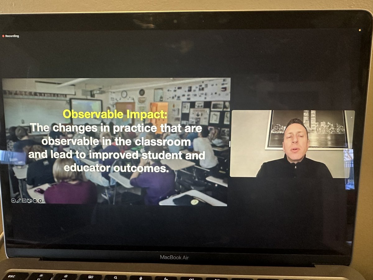 The great Cale Birk kicking off the PLC Summit Virtual Summit this morning. Working together to make an Observable Impact within our PLCs. #PLC4OI