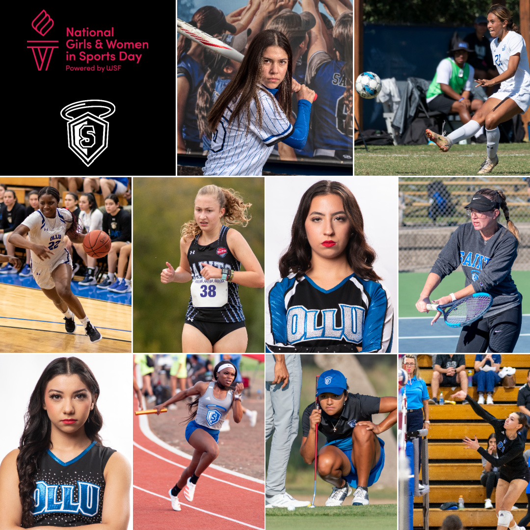 Feb. 1, 2023, is an important day for the country and for OLLU, as it is the day we commemorate National Girls &amp; Women in Sports Day. We celebrate our Saints' women daily and are proud of their accomplishments in their sport, community and classroom! #NGWSD  #WingsUpSaints