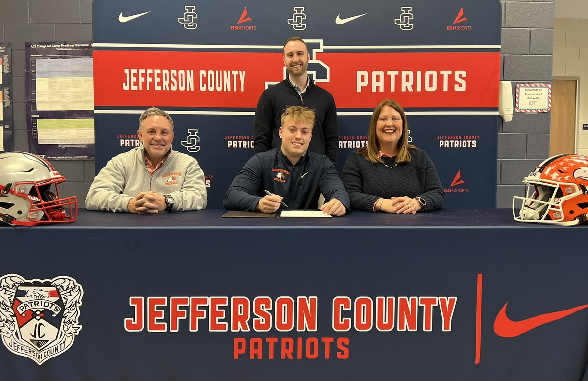 Congratulations to <a href="/JeffCountyFB/">Jeff County Football</a>’s <a href="/NolanBissell/">Nolan Bissell</a> on signing with <a href="/cnfootball/">Carson-Newman Football</a> to continue his academics and career in football. 

#NSD23
